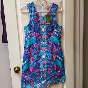 Lilly Pulitzer Abigail Shift Dress-Sea Jewels Sz 6